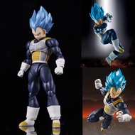 Dragon Ball WD Blue Hair Vegeta SHF Joint Doll Ornament Model
