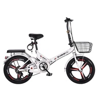 New Shock-Absorbing Folding Bike20Adults at Work-Inch Bicycle for Middle School Students Men and Women Lady Bicycle