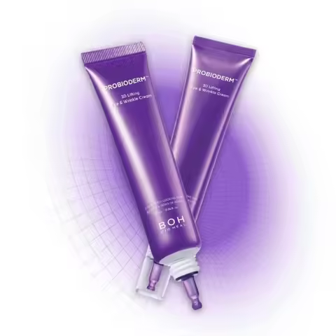 Korean BOH Probiotic 3D Anti-Wrinkle Lifting Eye Cream Fights Wrinkles Deeply Hydration Minimizes Ey