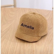Corduroy Children's Hat with Free Name Embroidery 6 Months - 4 Years Baby Hat Kids Hat