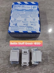 Saklar Panasonic WNJ 5001-701 (MODEL LAMA)/ Mata Saklar Panasonic 1 Arah Putih WNJ 5001-701