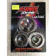 GEAR SET RACING KING DRAG - Y125Z (1,2,3) (30T,28T,25T)(31T,28T,25T)(32T,28T,25T)(30T,27T,25T)(31T,2