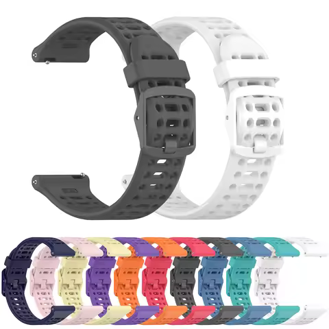 Watch Strap For Samsung Galaxy Active 1 2 40 44mm Band 20mm Silicone Bracelet Watchbands For Galaxy 