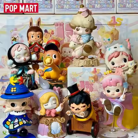 New POPMART Celebrating The Moment POP MART 15th Anniversary Series Blind Box Figurine POPMART Colle