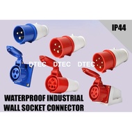 Industrial Plug Connector 3 Pin 4 Pin 5 Pin 16A / 32A IP44 Dust‑Proof Waterproof Industrial Plug Con
