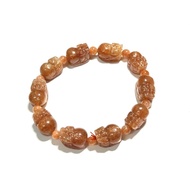 天然阿鲁沙金太阳貔貅手串 / Natural Arusha Sunstone Pixiu / Semula jadi arusha sunstone pixiu