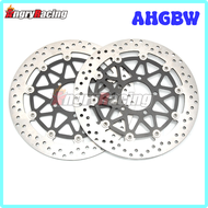 AHGBW 330มม. 2ชิ้นโรเตอร์จานเบรคด้านหน้าสำหรับ Kawasaki ZX-10R นินจา ZX10R SE ZX 10R ZX 1000 2016 20