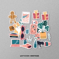 Daily day aesthetic Stickers For Laptops, Helmets, Smartphones