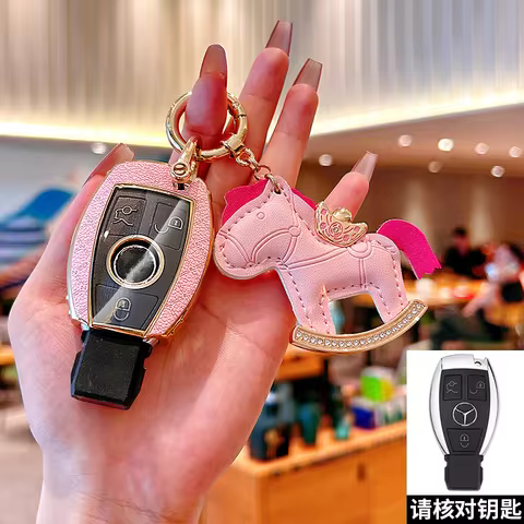 Remote Car Key Case Cover Keychain For Mercedes-Benz 2011-2015 E Class E200 E260 E300 E320 W212 W204