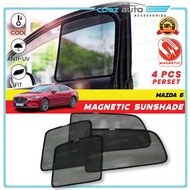 MAZDA 6 Sedan Car Magnetic Sun Shade Magnet Sunshade Accessories 4PCS