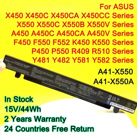 A41-X550A For Asus X450 X550 X550C X550A A450LA P450LC R510EA P450CA F550VC F552C A450V X550L Laptop