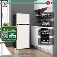 LG GN-B452PBFK 493L Top Freezer Fridge in Nature Beige Finish Multi Air Flow GNB452PBFK LinearCoolin