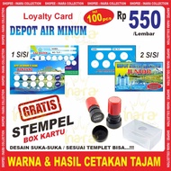 MEMBER Cards | LOYALTY CARD WATER DEPOSIT | LOYALTY CARD DEPOT DRINKING WATER REFILL (100pcs)