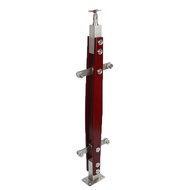 85cm Tiang Railing Tangga Kaca Stair Handrail Columns Railing Tangga Stainless SUS 201 + Kayu