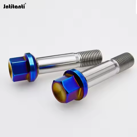 Jntitanti ball seat 10.9 grade Gr5 titanium wheel rim hub bolt Gr5 titanium bolts M15x1.25x45mm for 