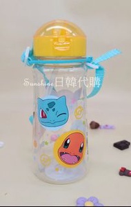 現貨 韓國製 Pokemon 寶可夢 皮卡丘 伊布 神奇寶貝 水壺 兒童水壺 吸管水壺 冷水壺 背帶水壺