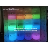 Luminous paint - real video