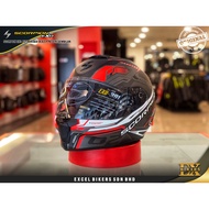 SCORPION EXO 391 HAUT MATT BLACK-SILVER-RED/SCORPION HELMET/FULL FACE HELMET/SCORPION FULL FACE HELM