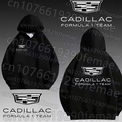 2026 Spring New Men‘s Cotton Hoodie Cadillac Racing Team F1 Racing Suit Style Sports Casual Inner&Ou