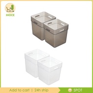 [Ihoce] 2Pcs Refrigerator Organizer, Refrigerator Side Door Storage Container, Refrigerator Storage Bins
