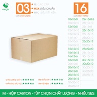 Combo 20 hộp carton đóng hàng - Nhiều size - Nhiều chất liệu - Thùng carton hộp gói hàng