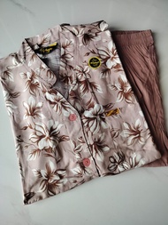 Ratna Set Setelan Wanita Motif Bunga Baju Setelan Botega Rayon