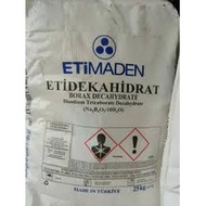 25kg (Bag) : Sodium Borate 硼砂 for Slime Making / Cosmetics Grade / detergents / household / cleaning