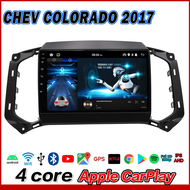 HO จอแอนดรอย 9 นิ้ว CHEV COLORADO ออโต้/ธรรมดา 2017 2DIN วิทยุติดรถยนต์ แอนดรอยด์ 12.1 เครื่องเล่นวิทยุ GPS WIFI บลูทูธ จอแอนดรอย Apple Carplay Android เครื่องเสียงติดรถยนต์