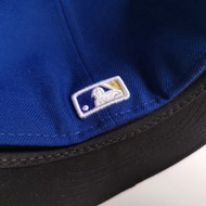 MLB Team  Dark Blue Cap Full Seal Flat Brim Baseball Cap Milwaukee Brewers Unisex Sports Size Cap Me
