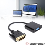 LEMONTREE9GP DVI Male to VGA Female Adapter, Plug and Play DVI 24+1 to VGA DVI-D to VGA Adapter, Dur