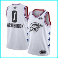 Jersey 2019 All-Star Game NBA Jersey Oklahoma Thunder Westbrook Classic Jersey Sports Vest Commemora
