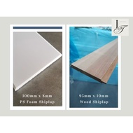 PS Foam&Wood Shiplap/Solid Wood Beadboard/PVC Beadboard/Wall Shiplap/Wall Beadboard - Wall Panel Fur