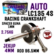 LC135 4S AUTO RACING CRANKSHAFT JETUP 4MM/ROD 96.5MM - IKK（PIN 28MM）