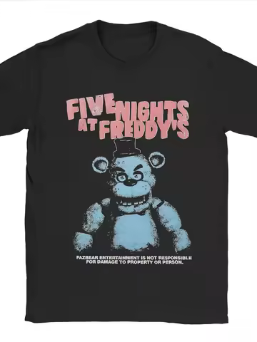Five Nights Palace "Men's Solid Color T-shirt, Short Sleeve Round Neck Casual Design, Regular Versio