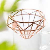 A-IDIO鑽石咖啡濾杯(附絨布袋)-玫瑰金