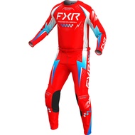 FXR Red Lightning Mountain Outdoor Long Sleeve Downhill Jacket Lightweight Off-Road Motorcycle and M