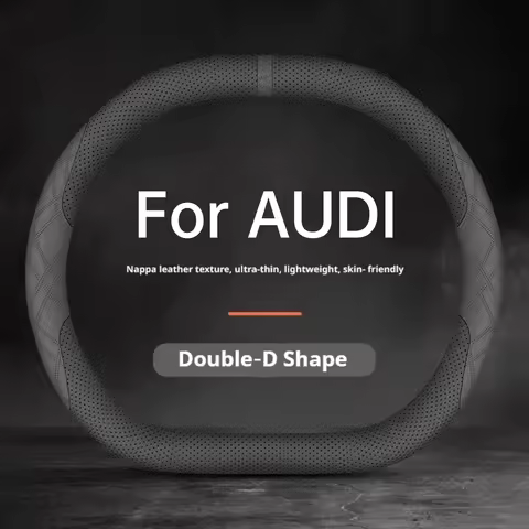 For AUDI Steering Cover for 2026 New A6 Q5 A5 Sedan Q4 E-tron Q5 E-tron Q6 E-tron A6 E-tron Nappa Le