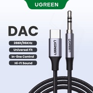 UGREEN USB Type C to 3.5mm Audio Cable with DAC Chip Compatible with iPhone 16 Pro Max iPhone 17 Pro