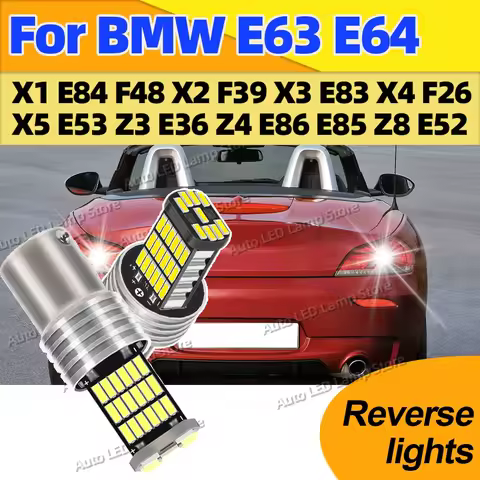 2PCS LED Reverse Light Backup Blubs 1156 6000K BA15S P21W Lamp For BMW E63 E64 X1 E84 F48 X2 F39 X3 