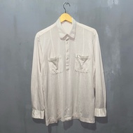 KEMEJA Ysl Tricot Long Sleeve Shirt