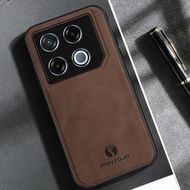 เคส20Pro 2024สำหรับ Infinix GT 20 Pro GT ฝาหลังหนังผิวหนัง PU หรูหราสีด้านสำหรับ Infinix GT20Pro กัน