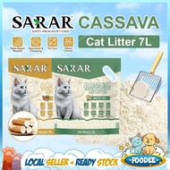 POODEE SARAR Cassava Plant-Based Materials Cat Litter 7L Tofu Cat Litter Pasir Kucing Tofu Cat Tofu 