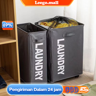 LG Foldable Laundry Bag 100L Laundry Basket Jaring Hitam Keranjang Baju Kotor Cucian Keranjang Pakai