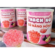 [HỒNG] THẠCH NỔ củ năng hồng (LOTUS FOOD) - hộp 850g