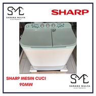 SHARP MESIN CUCI 2 TABUNG 90MW - 9KG MESIN CUCI 2 TABUNG