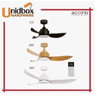 Acorn DC-356 36''/46''/56'' ceiling fan + remote control + 24W LED-RGB