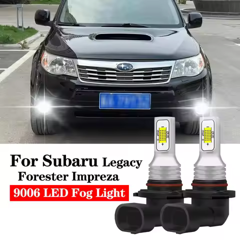 BMTxms 9006 HB4 LED Car Fog Light DRL Lamps For Subaru Legacy 5 BM 4 BL BP 2004 -2012 Forester SH IM