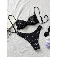 Peachy bikini - Black polka dot bikini 2025