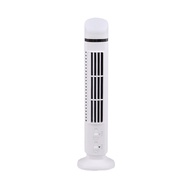 zitaotangb® 1 Set Mini Tower Fan USB Interface Adjustable 2 Gears LED Light Extended Air-Outlet Bladeless Streamlined Design Table Fan Home Supply Electric Fan 2