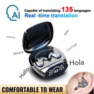 (Malaysia Stock) Bluetooth 5.3 AI Translation Earphones Support 135 Language Wireless Headphones Sle